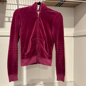 Juicy Couture Women’s Plush Velour Tracksuit  Hoodie - Used Condition